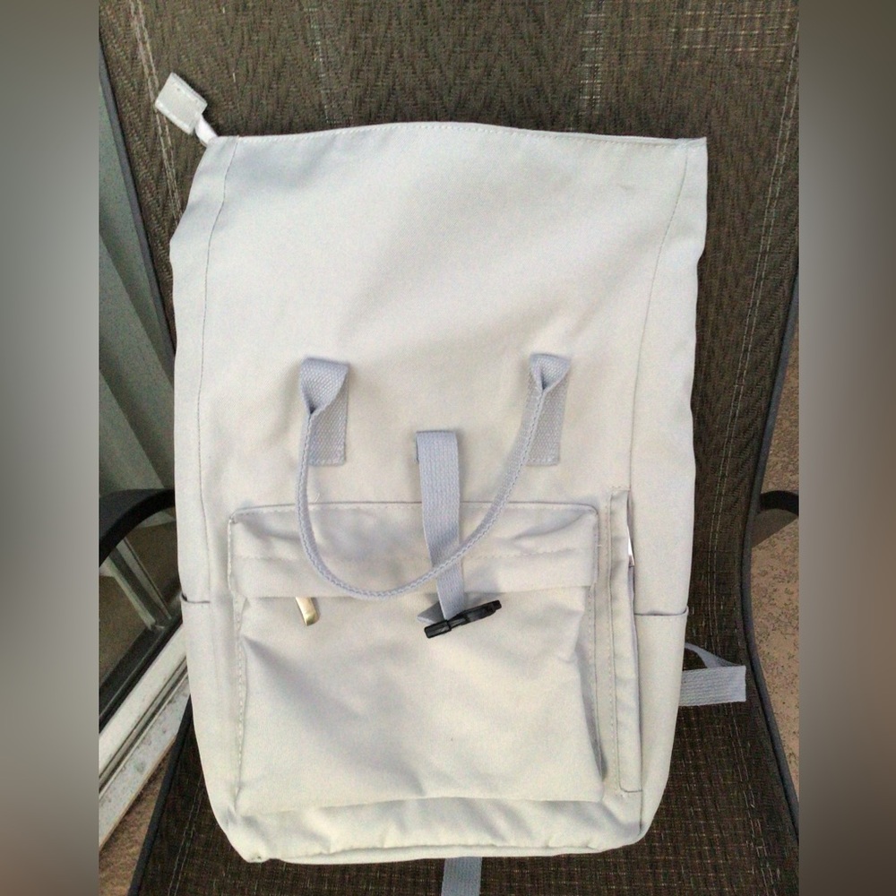 Light Green Nylon Double Handle Backpack - Picture 7 of 8